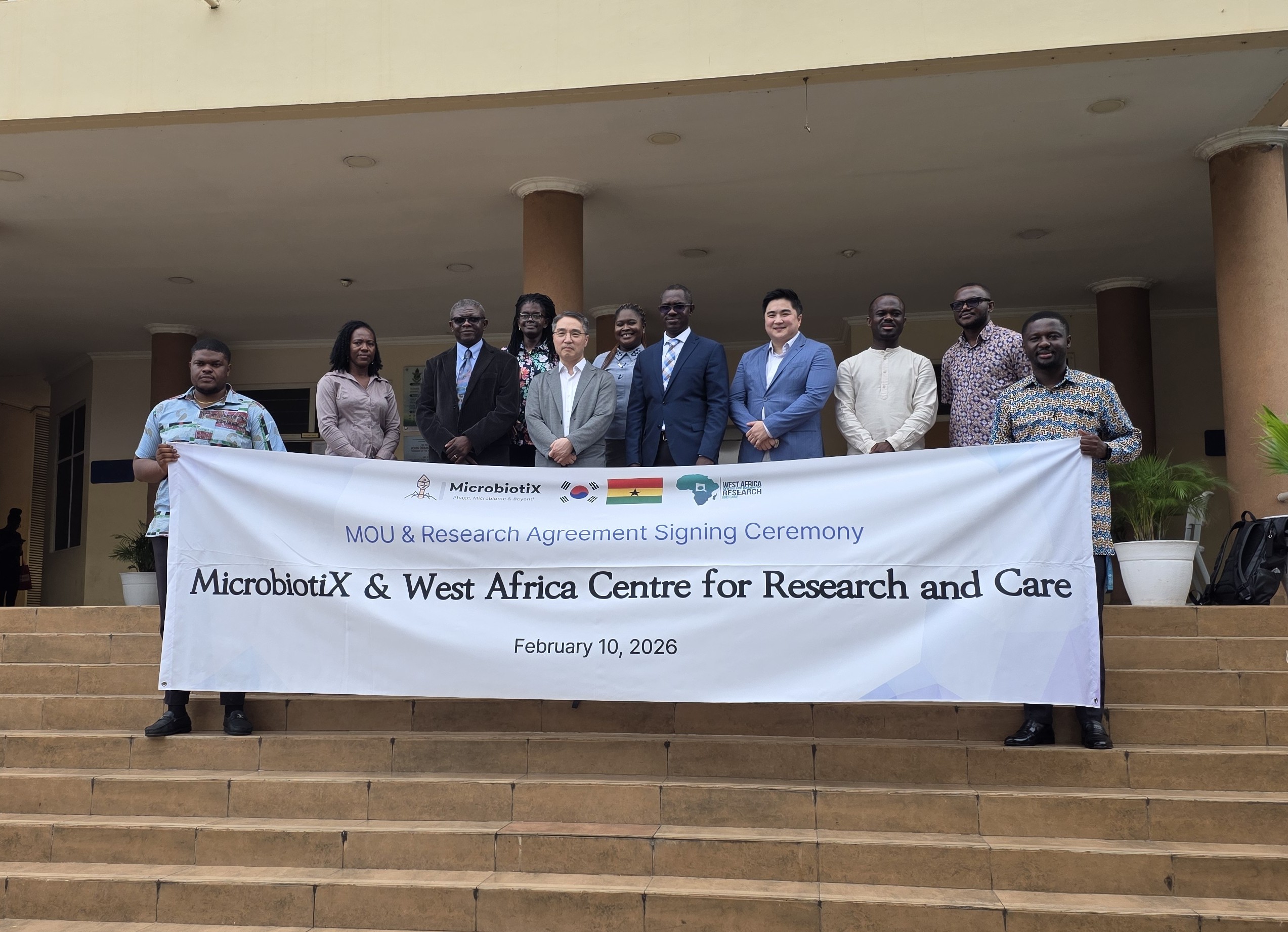 MicrobiotiX and West Africa Centre for Innovative Research and Care Formalize Landmark Phage Therapy Collaboration in Ghana