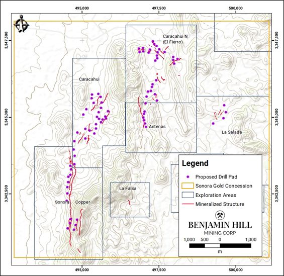 Figure 1. – Proposed Drill Pads: Figure 1. – Proposed Drill Pads