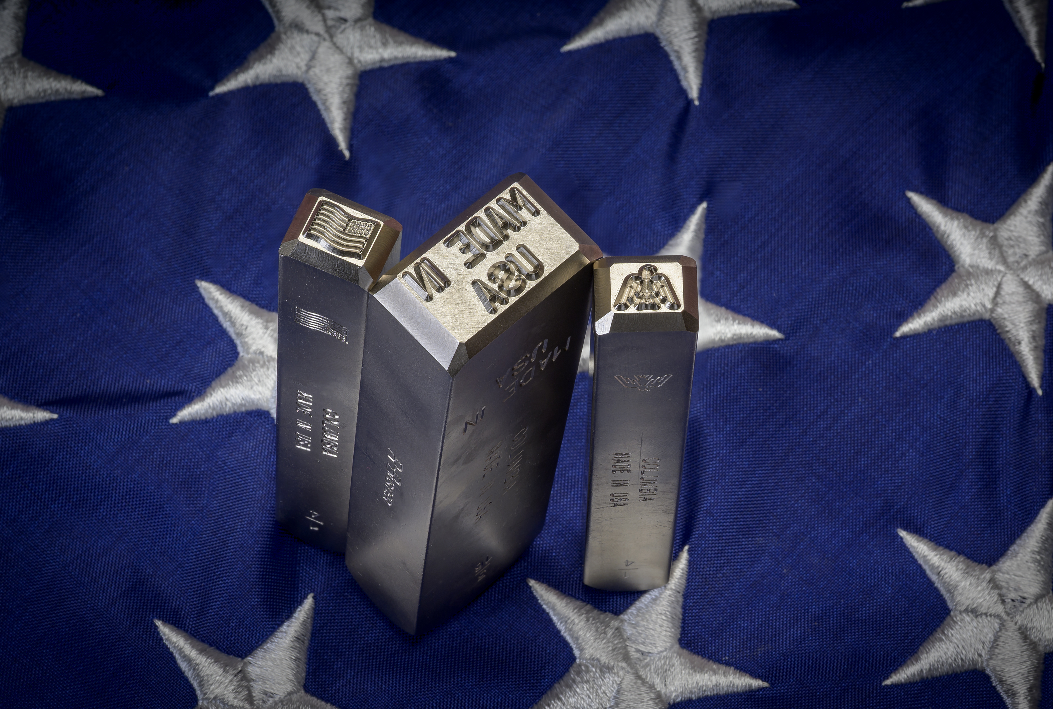 Columbia Marking Tools R-Buster industrial high grade hand stamp set is made in the USA, for Warrior Golf Academy.