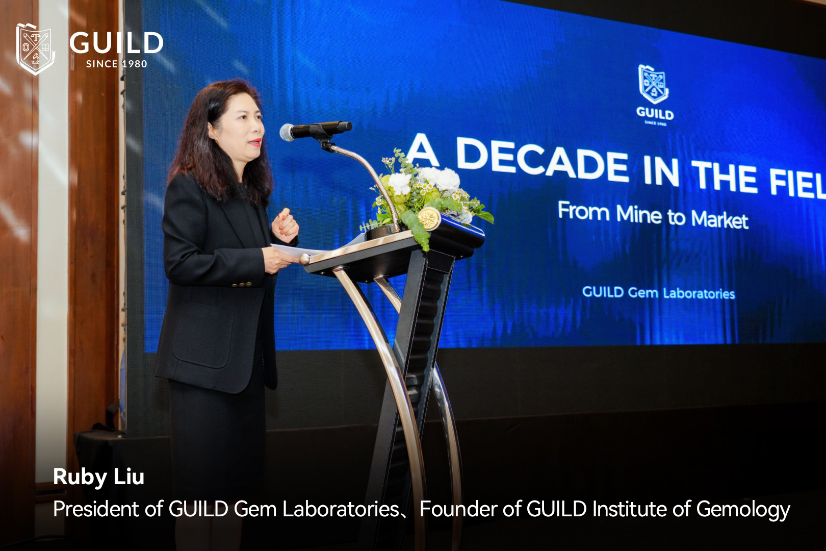 Ruby Liu, President of GUILD Gem Laboratories and Founder of GUILD Institute of Gemology
