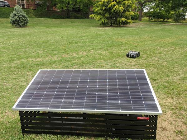 * Powershed solar powered charging station by Solar Alliance. Source: Solar Alliance.