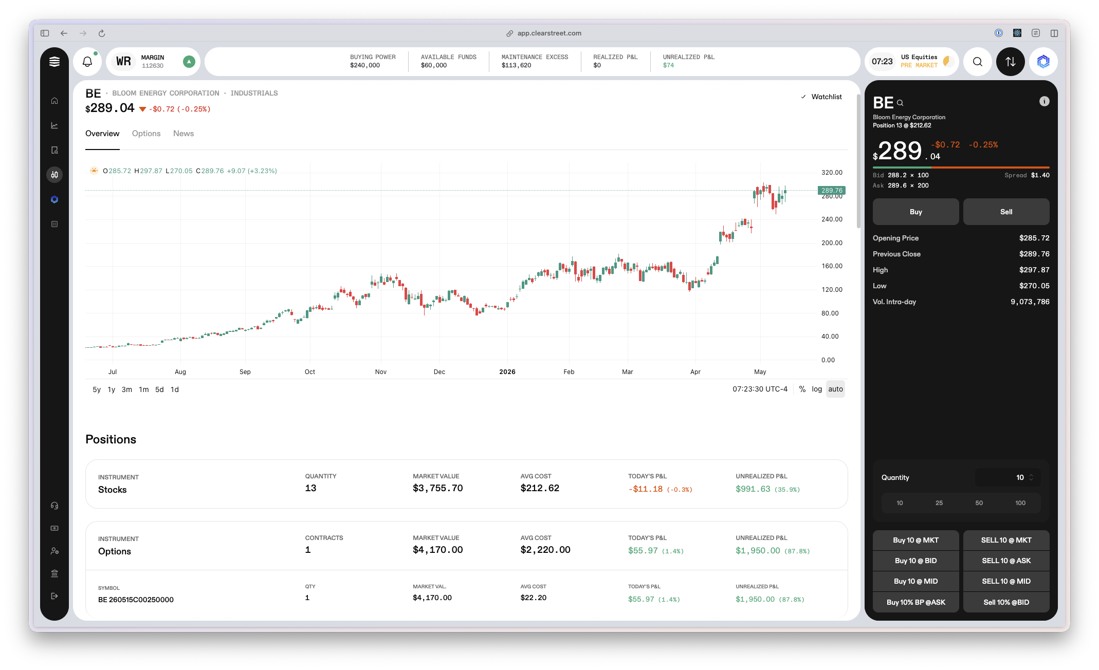 Desktop Interface