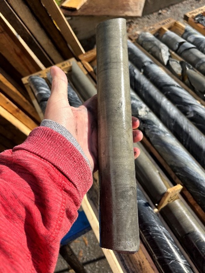 Confirmed VMS (Cu-Pb-Zn-Ag-Au) Drill Core, California Lake Project, NB Canada