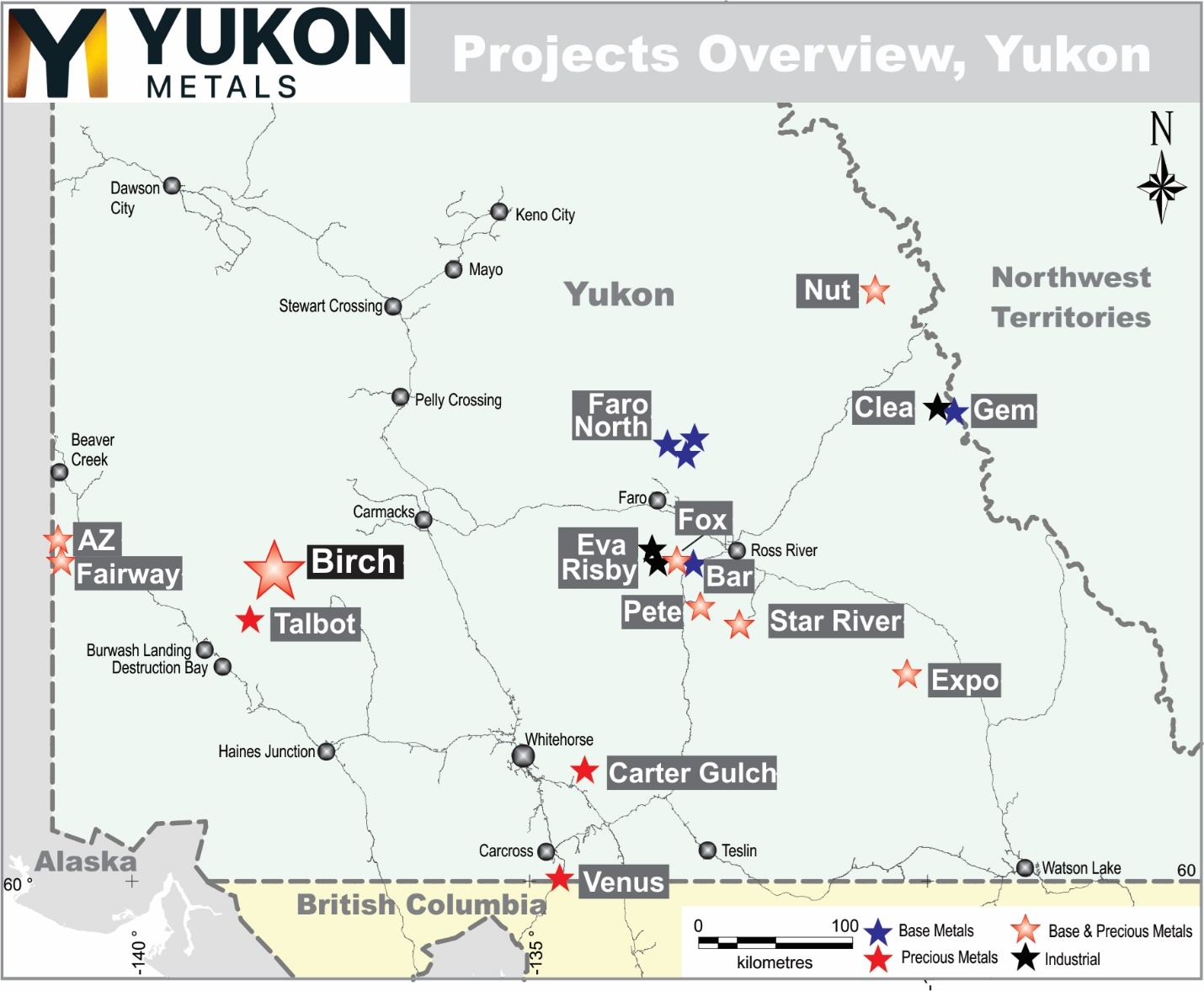 Birch project location map.