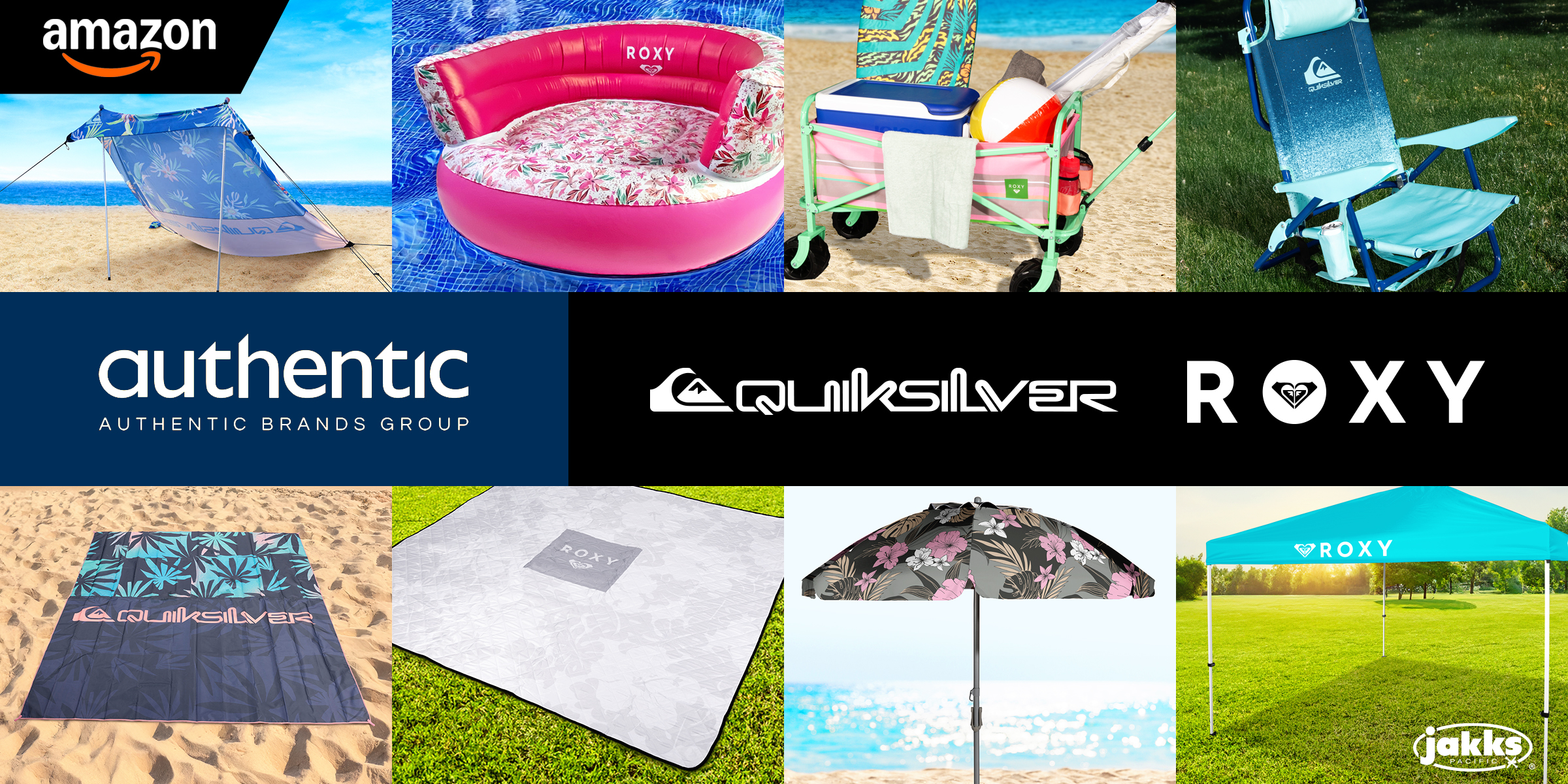 This line of beach and outdoor furniture is only available in Amazon’s online store, and features everything you need for the ultimate day outdoors—umbrellas, chairs, canopies, shelters, wagons and mats!