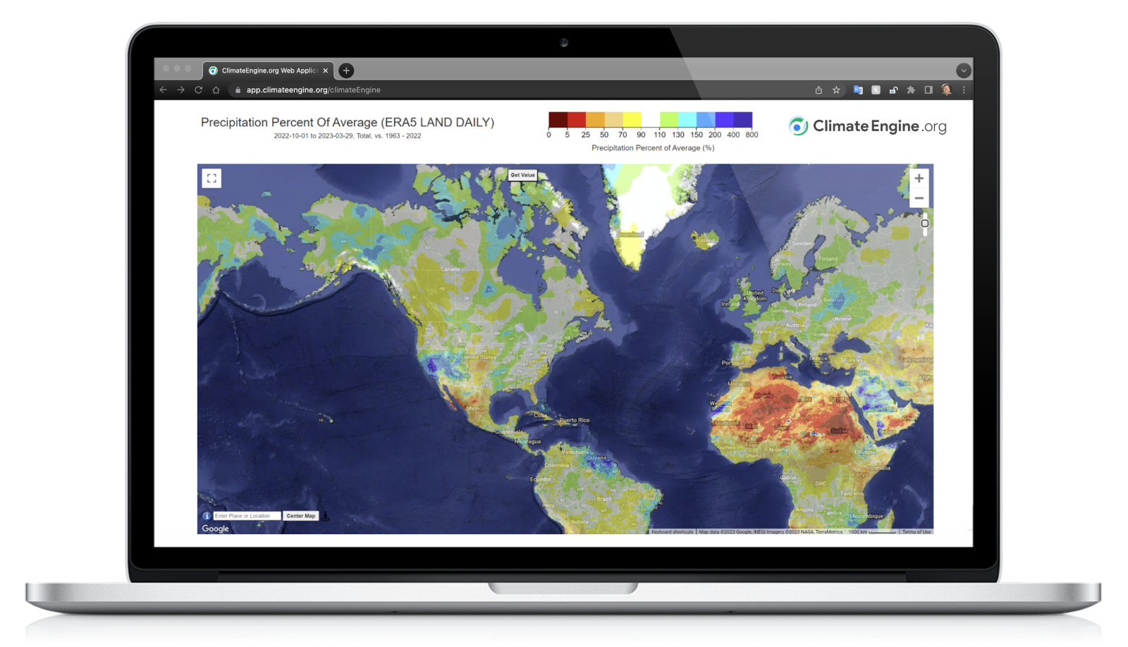 Mapping global drought with ClimateEngine.org