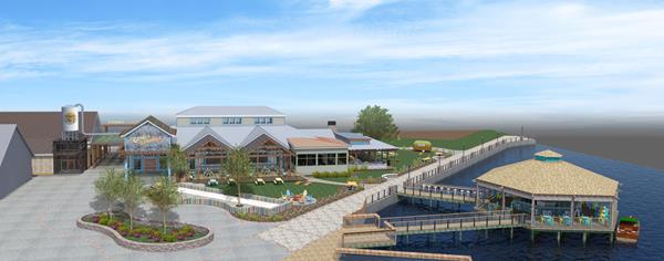 Artist rendering of the Crooked Hammock campus at Barefoot Landing.