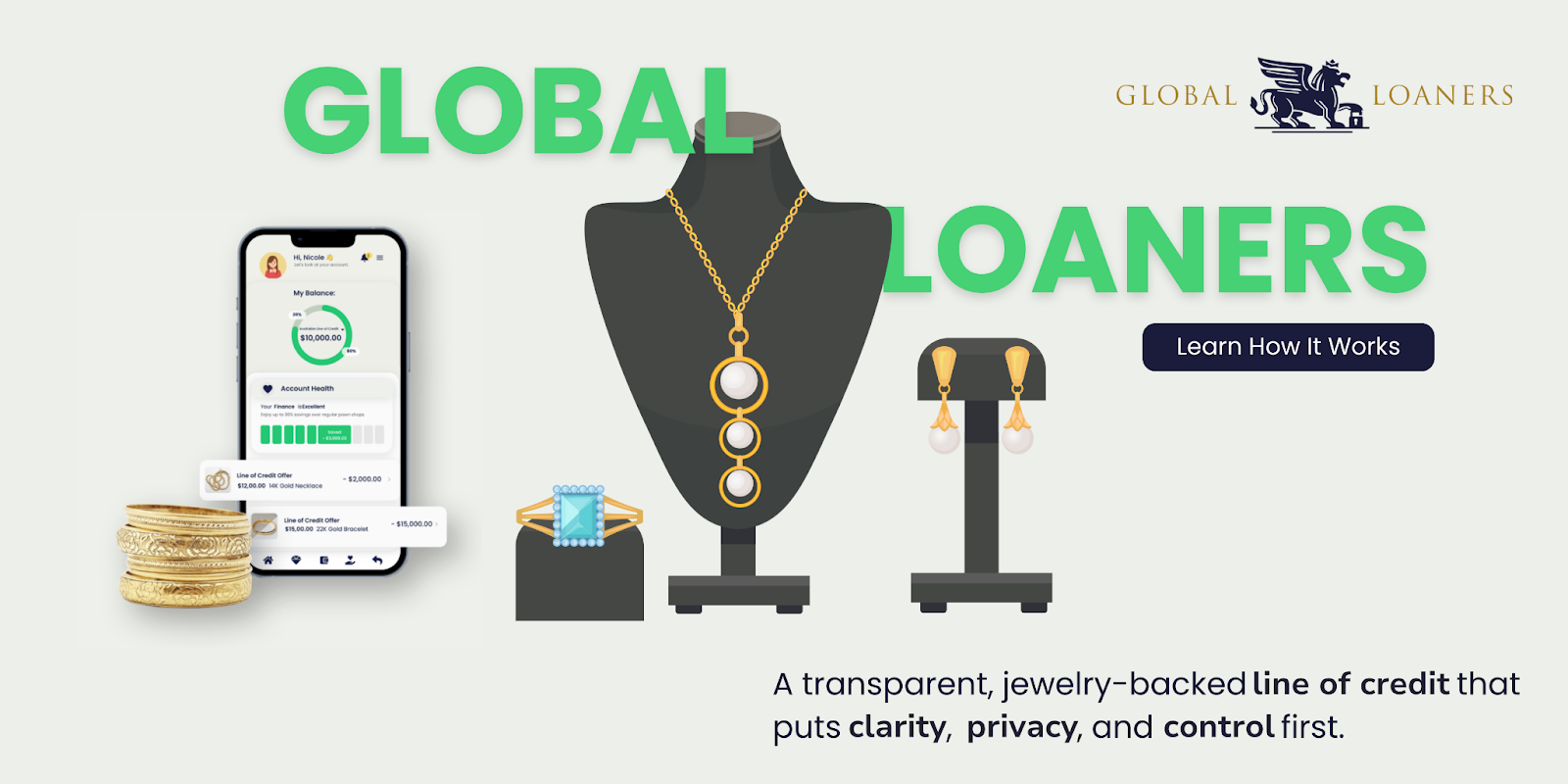 Global Loaners Launches Jewelry-Backed Line of Credit Loans