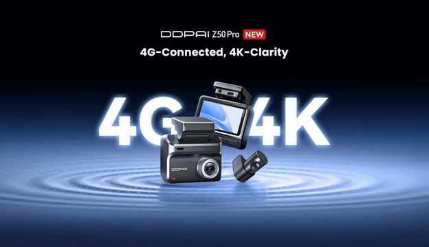 DDPAI Unveils Z50 Pro: Stay Connected on the Road With 4G, 4K Clarity & Wi-Fi 6