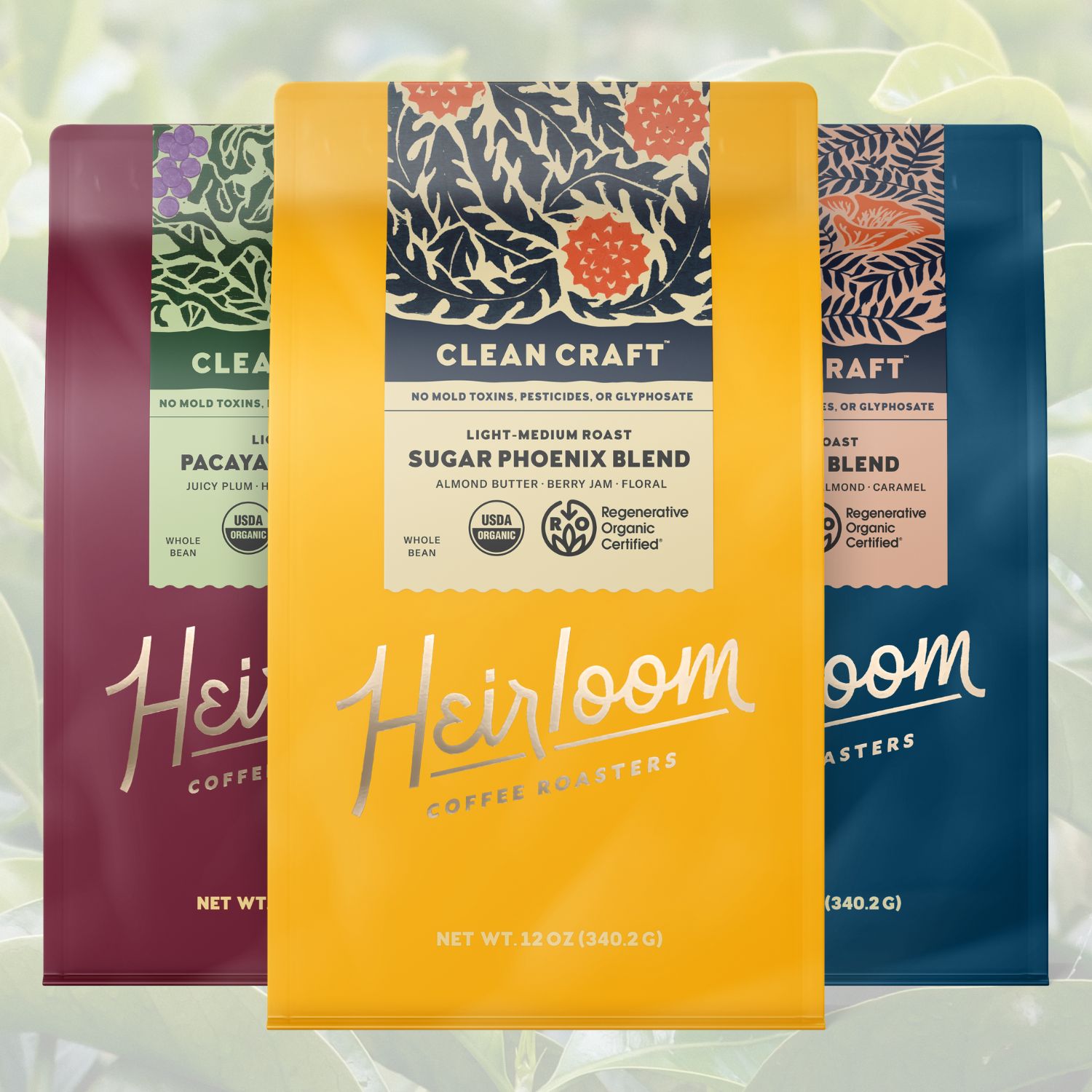 Heirloom Clean Craft™ coffees
