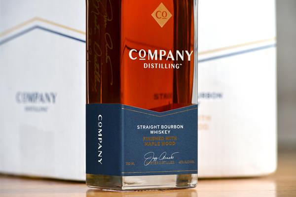 Company Distilling Straight Bourbon Whiskey Finished with Maple Wood