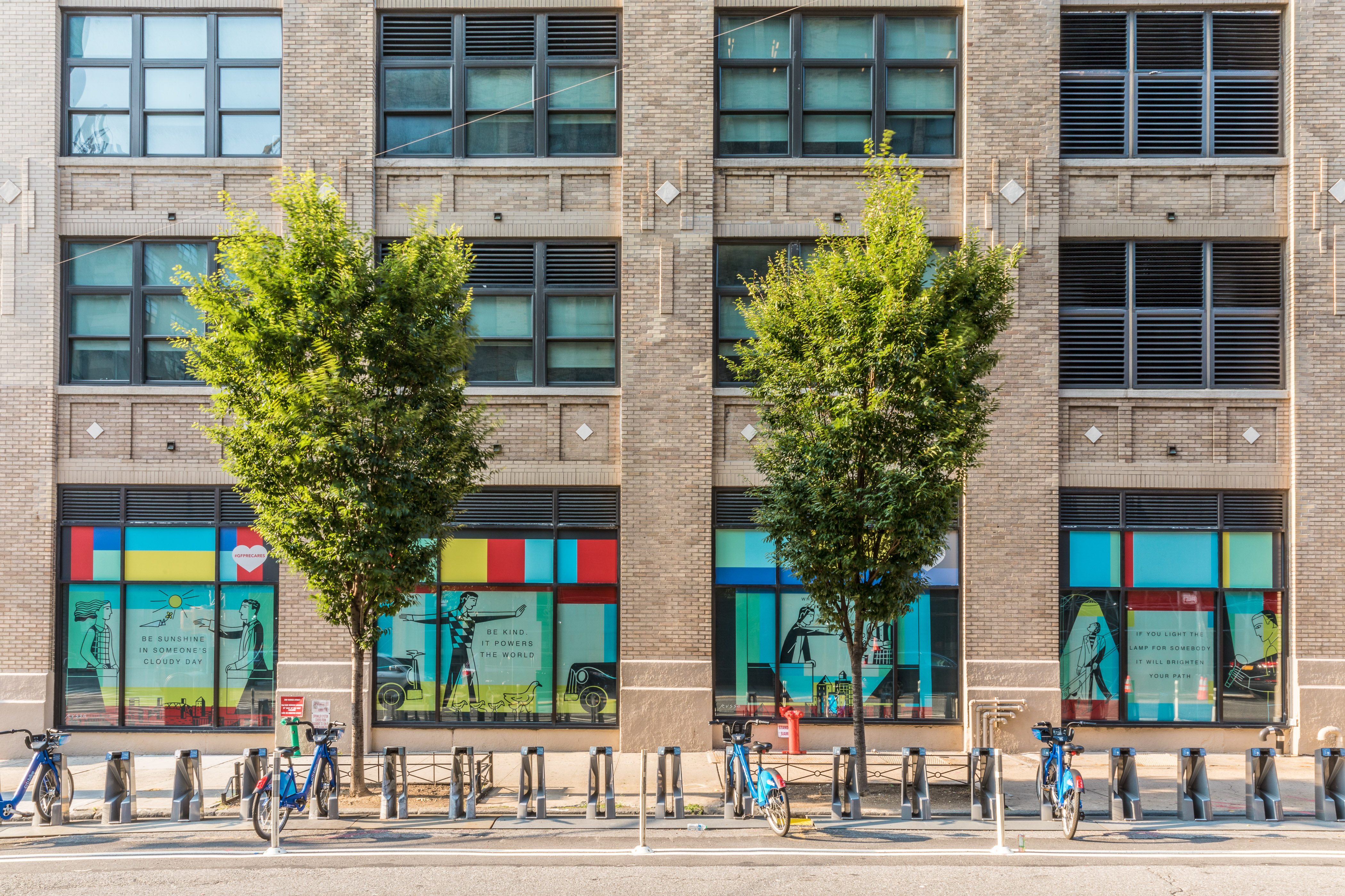 Mural by award-winning illustrator Anthony Russo at 200 Varick Street