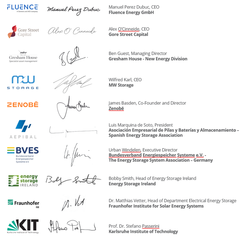 The signatories to the letter