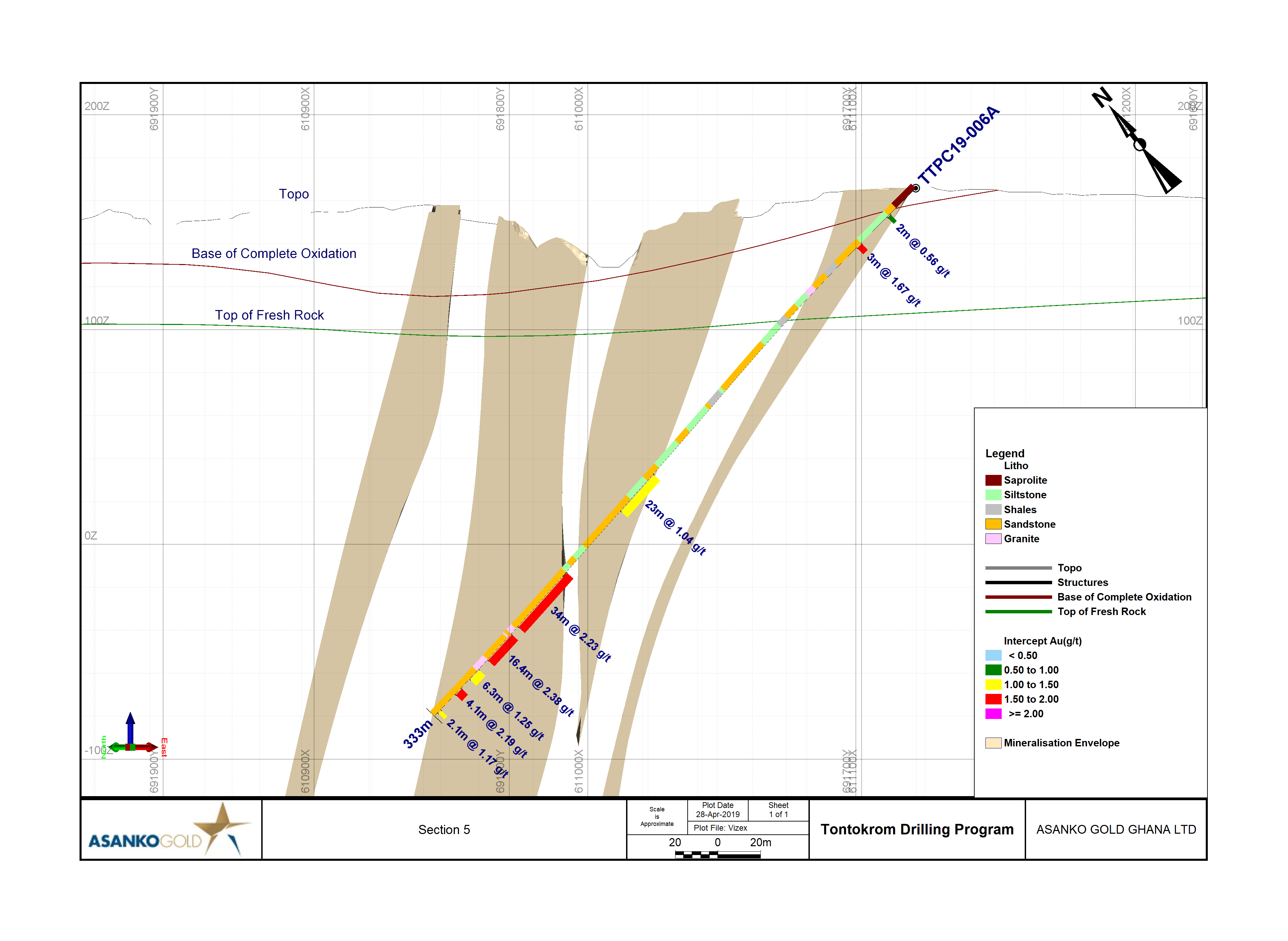 Figure 5: Plan Section of TTPC19-006A