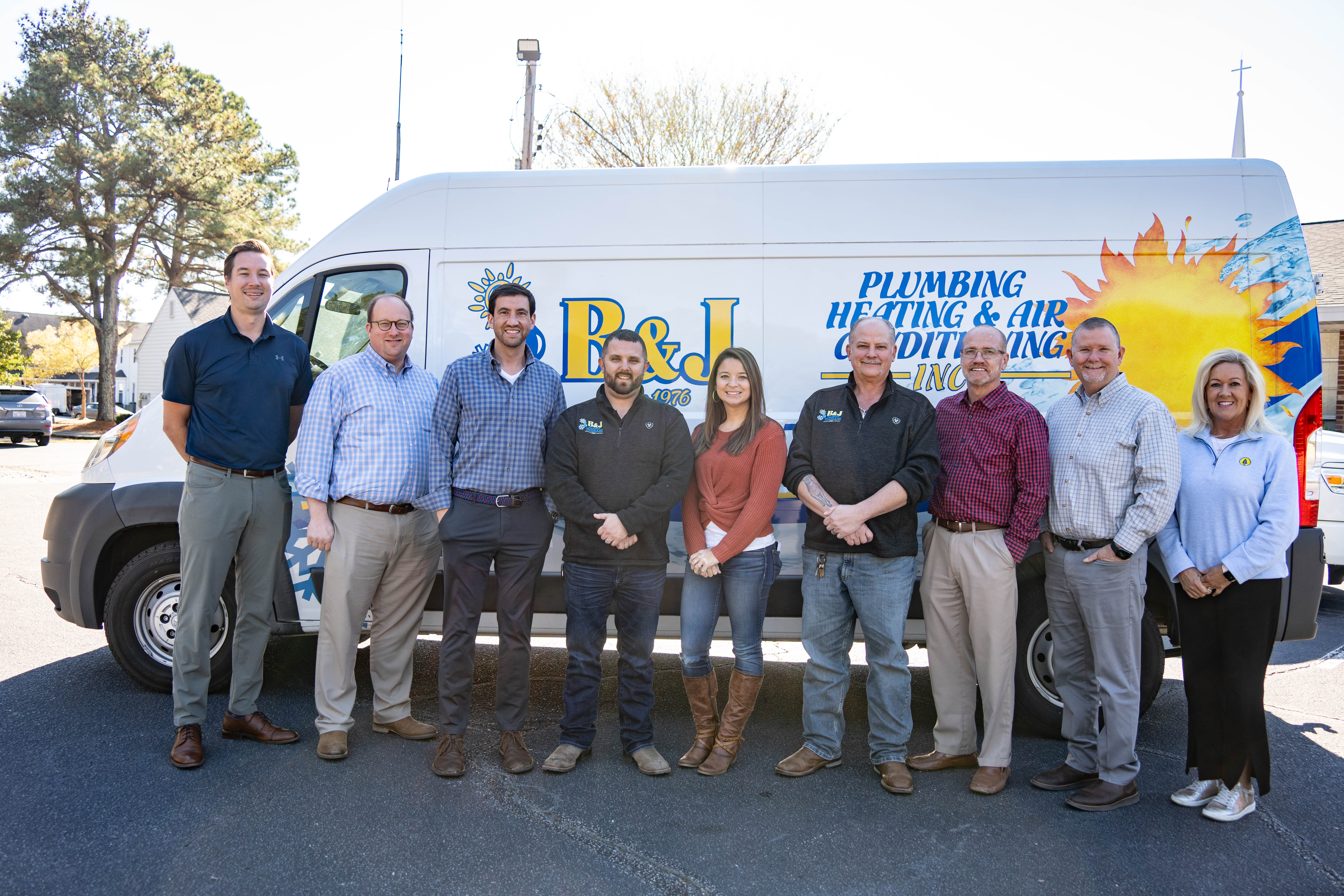 Group photo of Redwood Services and B&J Plumbing, Heating, and Air Conditioning
