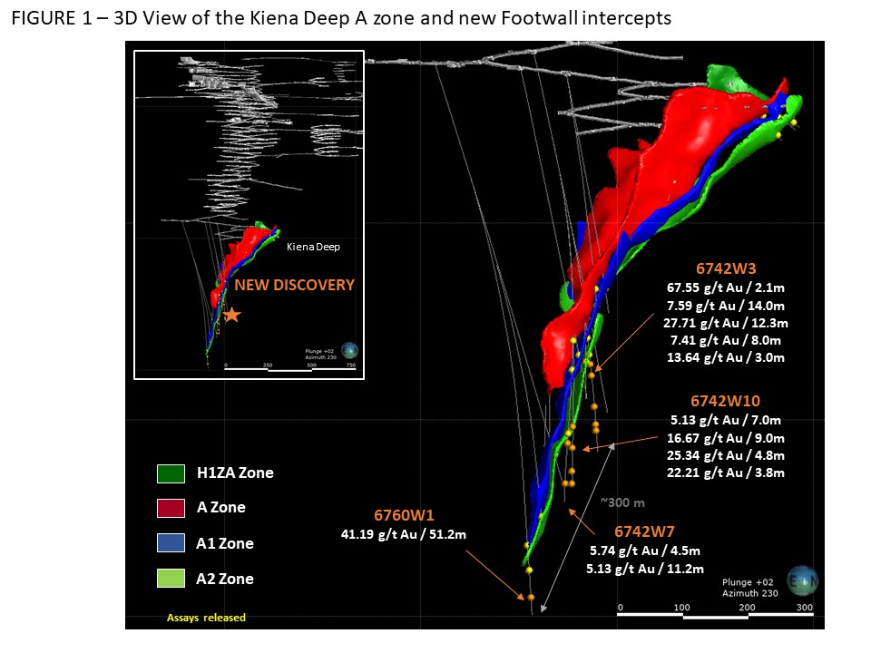 Figure 1 - 3D View of Footwall Zone