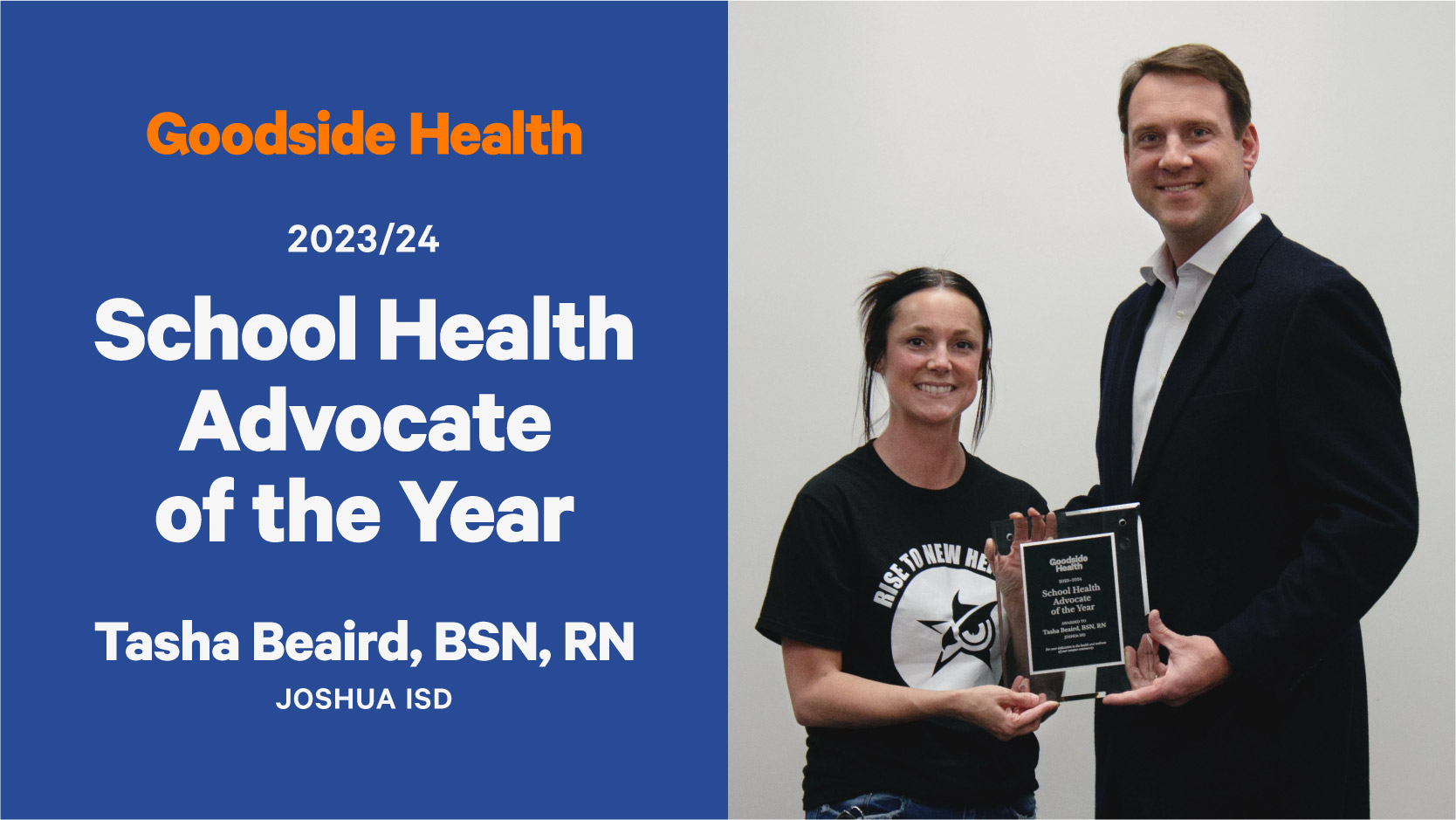 Goodside Health 2023/24 School Health Advocate of the Year