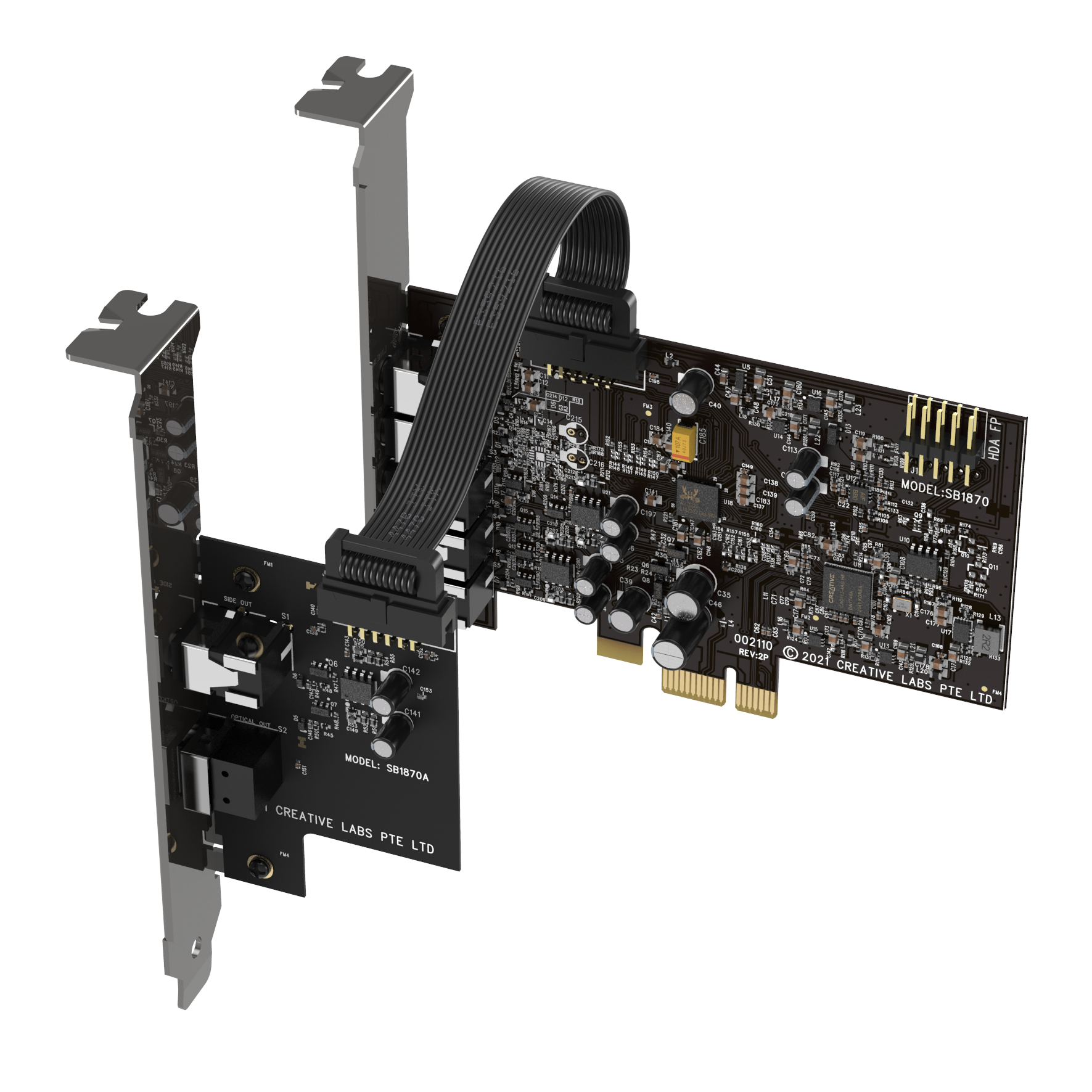 Sound Blaster Audigy Fx V2 features a separate daughter board as an upgrade option.