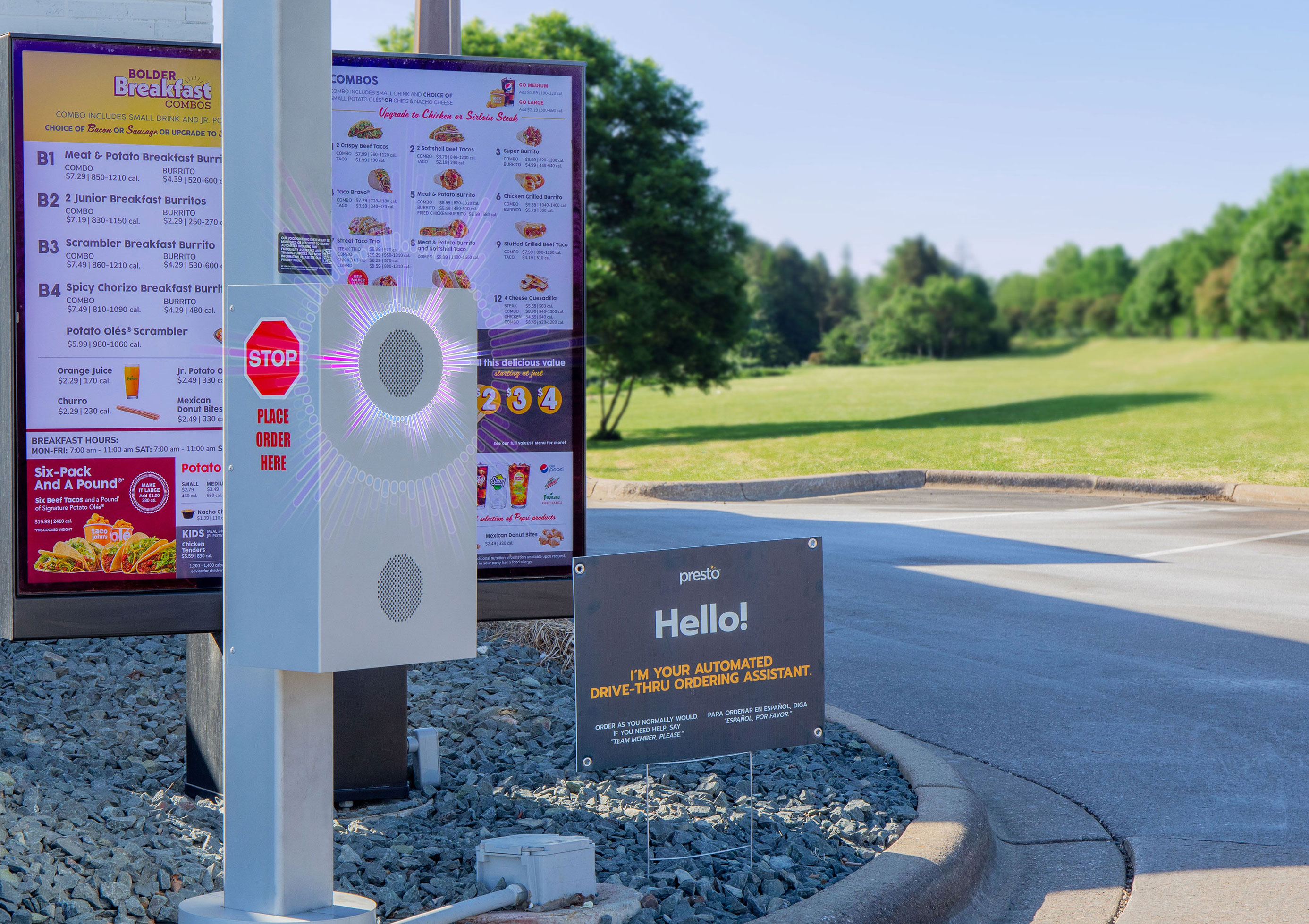 Presto Voice AI at Taco John’s drive-thru