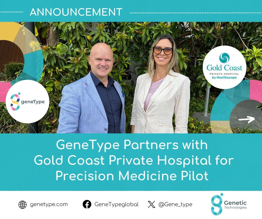 Simon Morriss - Genetic Technologies Ltd CEO and Michelle Ferrari Cestari - Gold Coast Hospital Research Manager