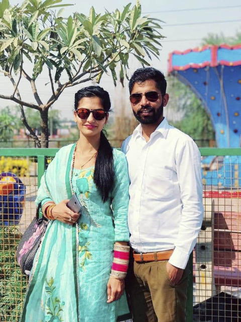 Kirandeep Kaur and Baljeet Singh Sidhu