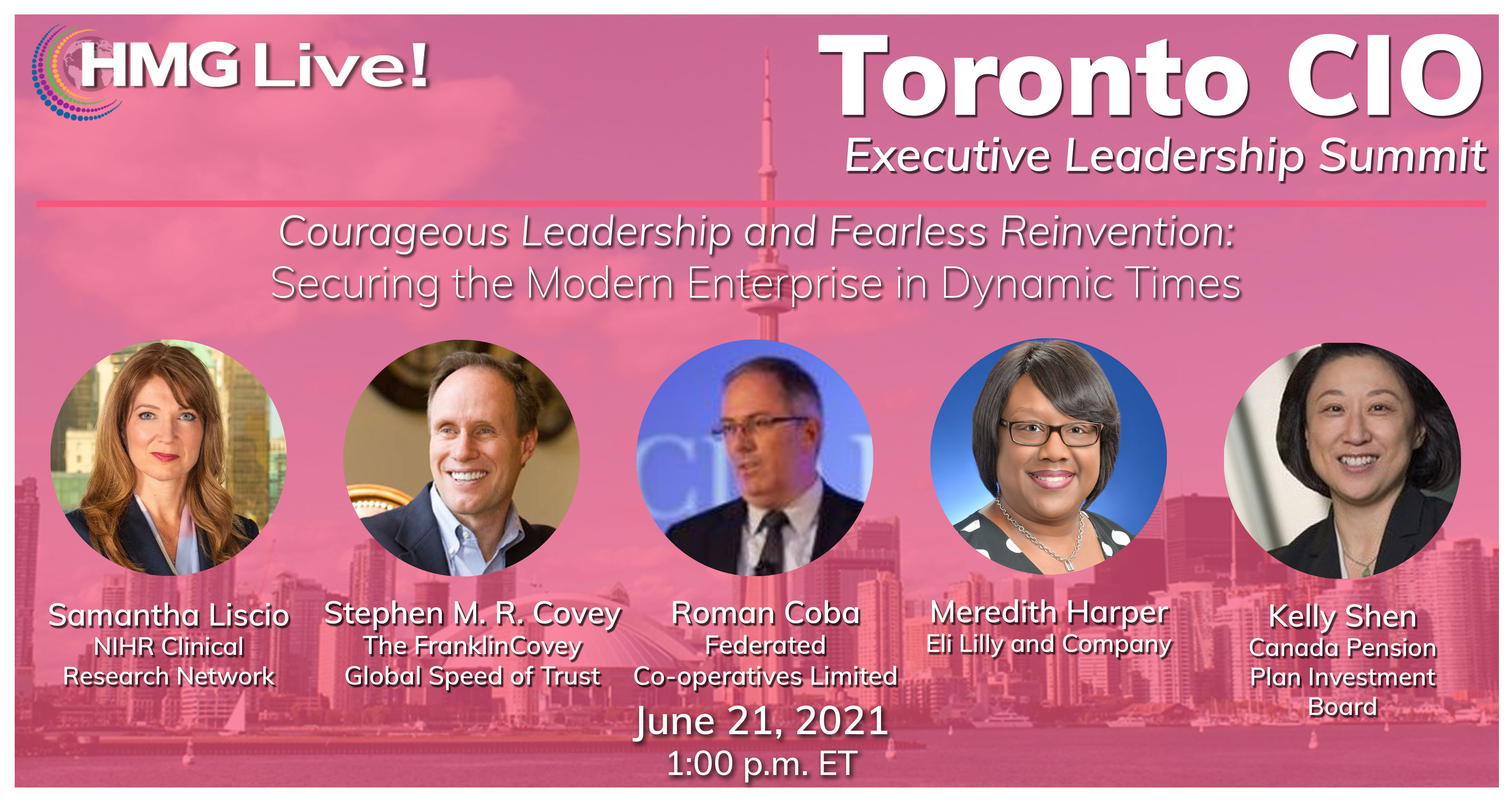 2021 HMG Live! Toronto CIO Executive Leadership Summit