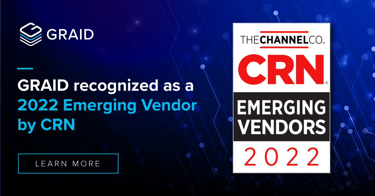 GRAID Chosen a 2022 CRN Emerging Vendor