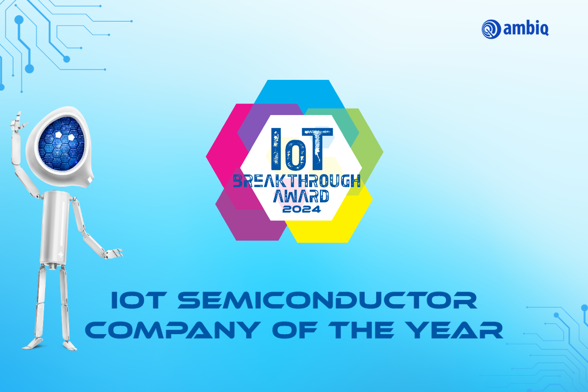 Ambiq Named IoT Semiconductor Company of the Year 2024