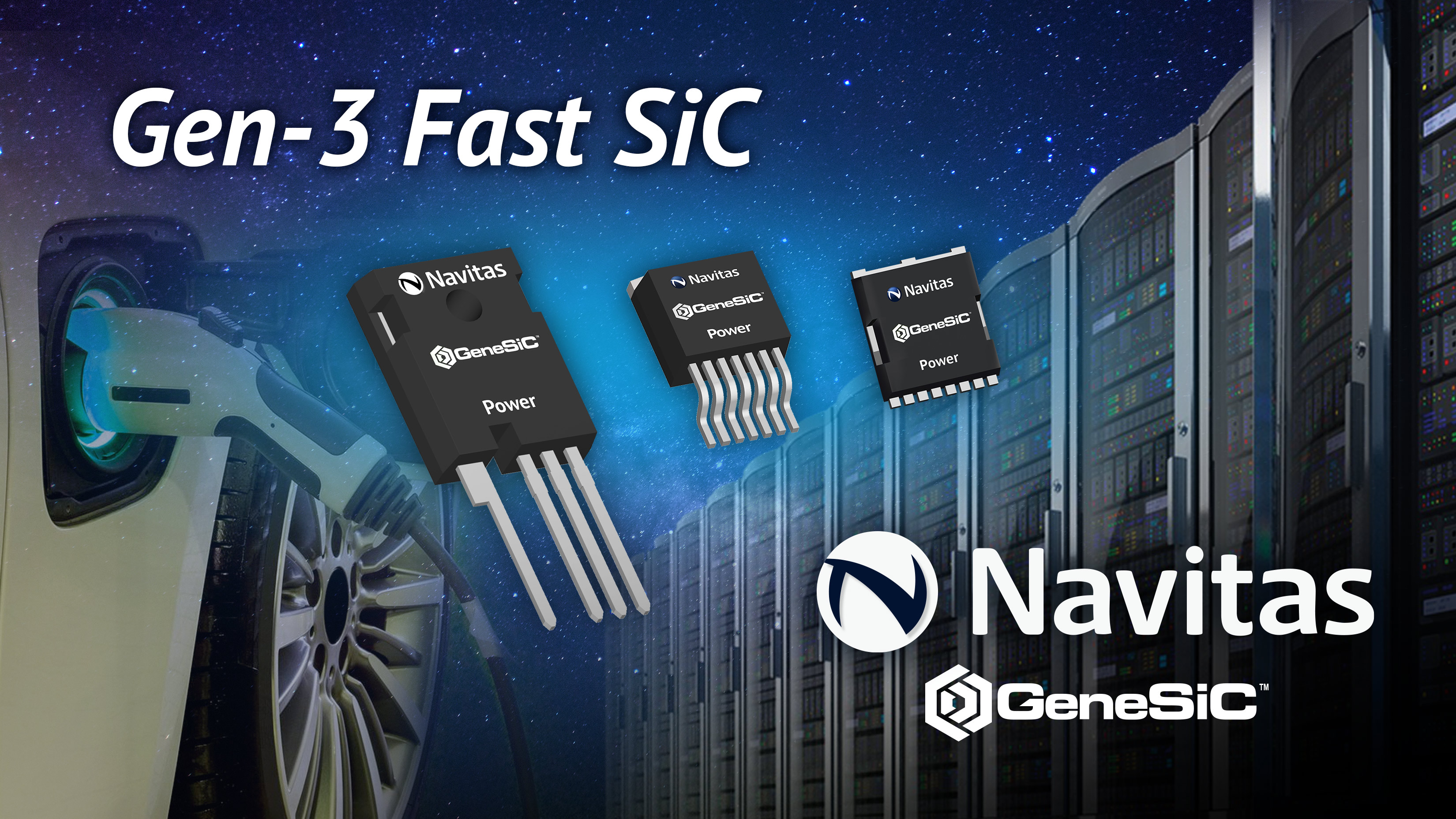 Navitas’ Gen-3 Fast SiC MOSFETs Accelerate Next-Gen AI Growth & EV Charging thumbnail