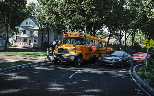school bus stop-arm violation