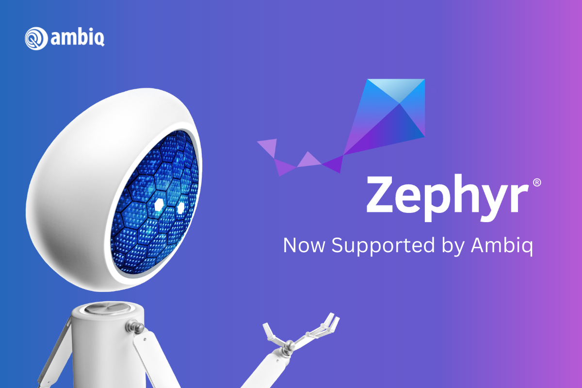 Ambiq Supports Zephyr RTOS