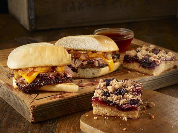 The Double Dip Sandwich and Double Berry Cobbler are now available at Dickey's locations nationwide for a limited time. 