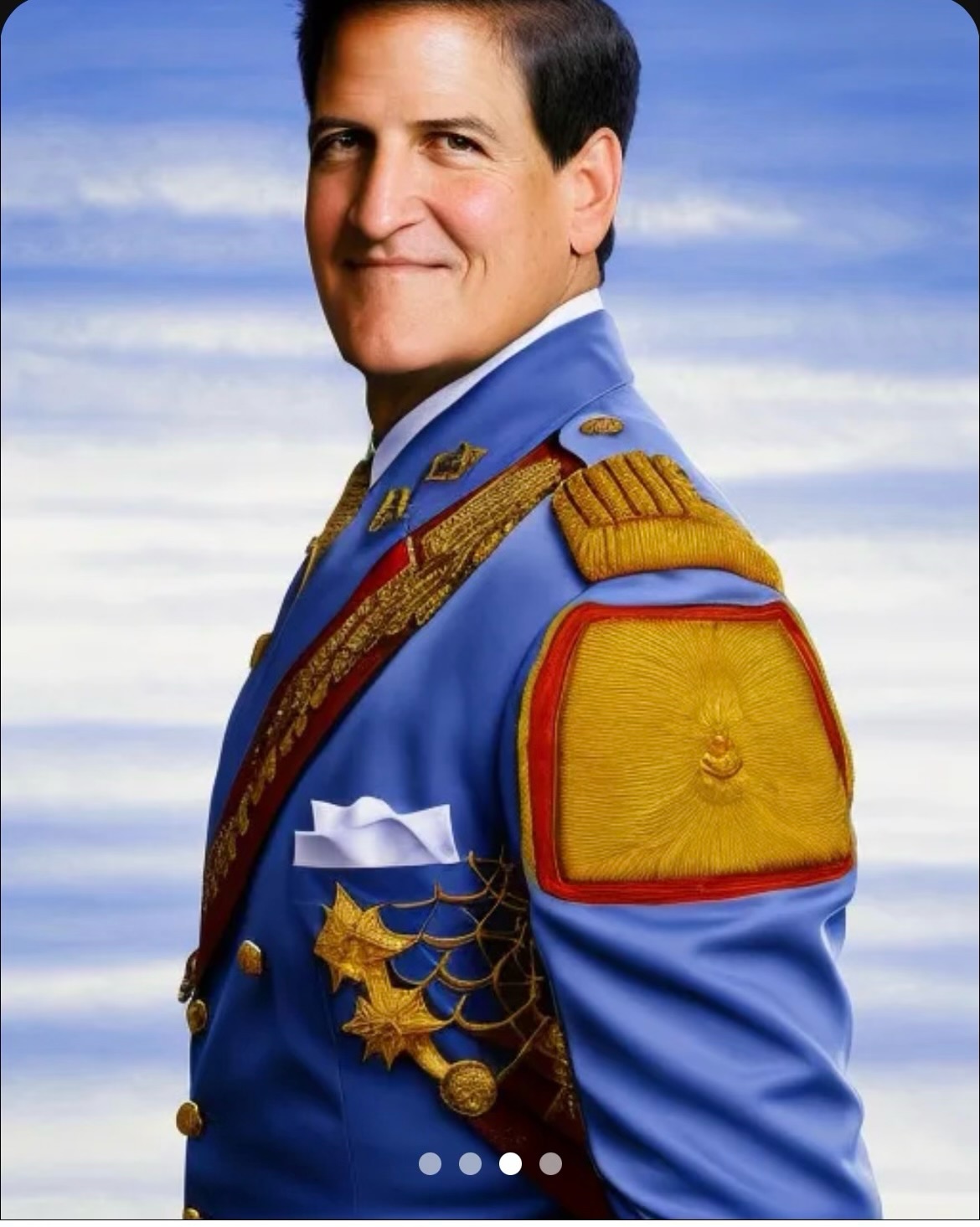 Mark Cuban as King Philippe