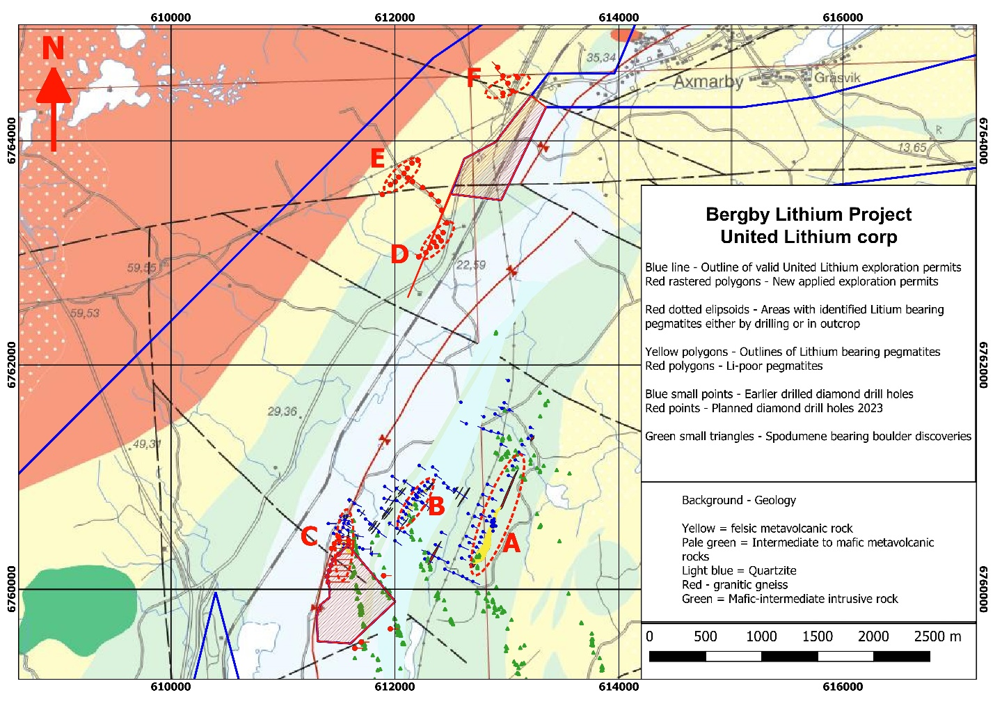 Bergby Lithium Project Drill Targets