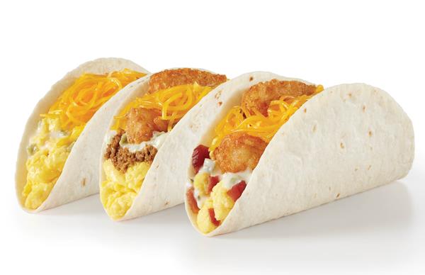 NEW Double Cheese Breakfast Tacos