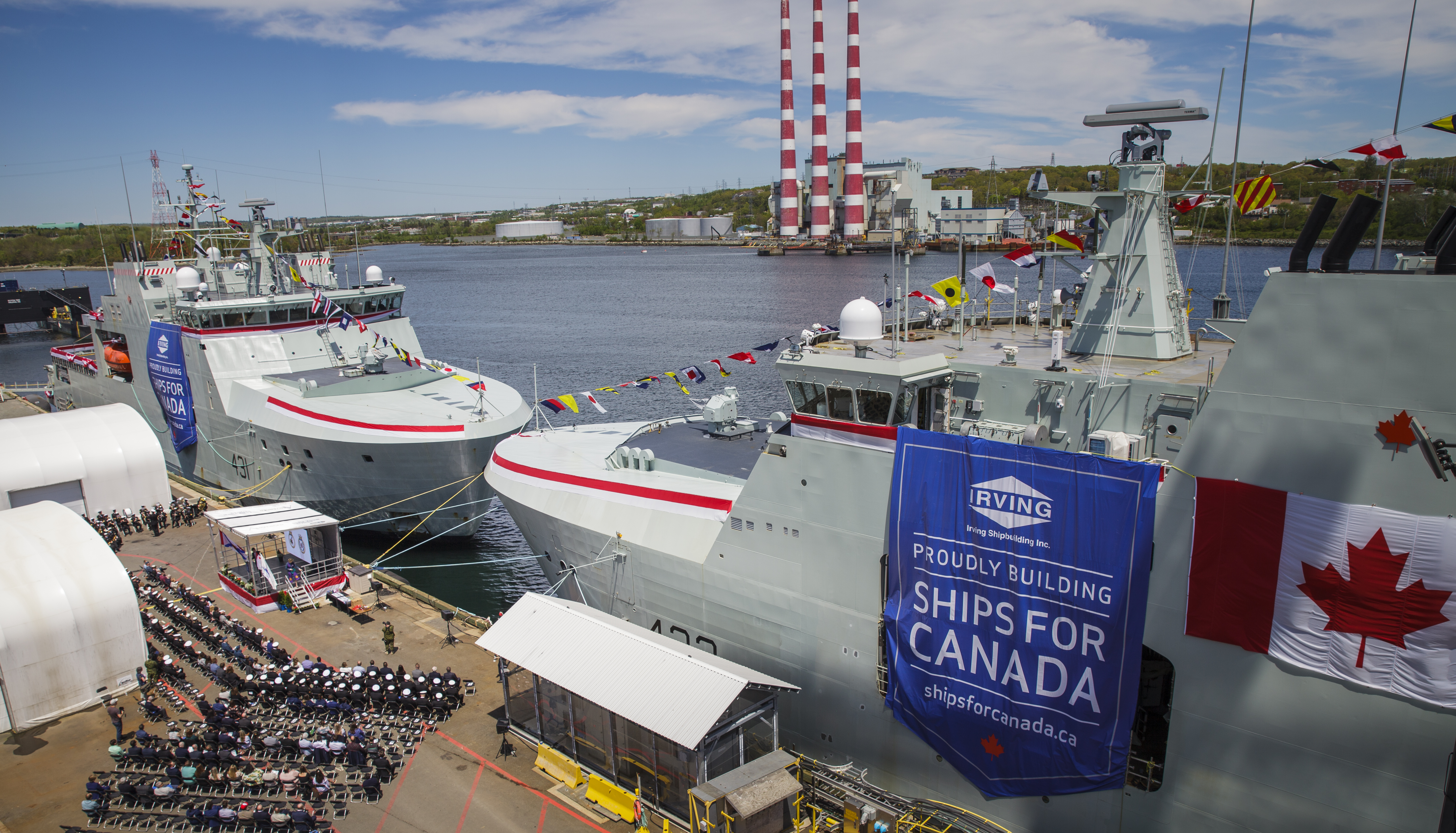 HMCS Margaret Brooke and HMCS Max Bernays