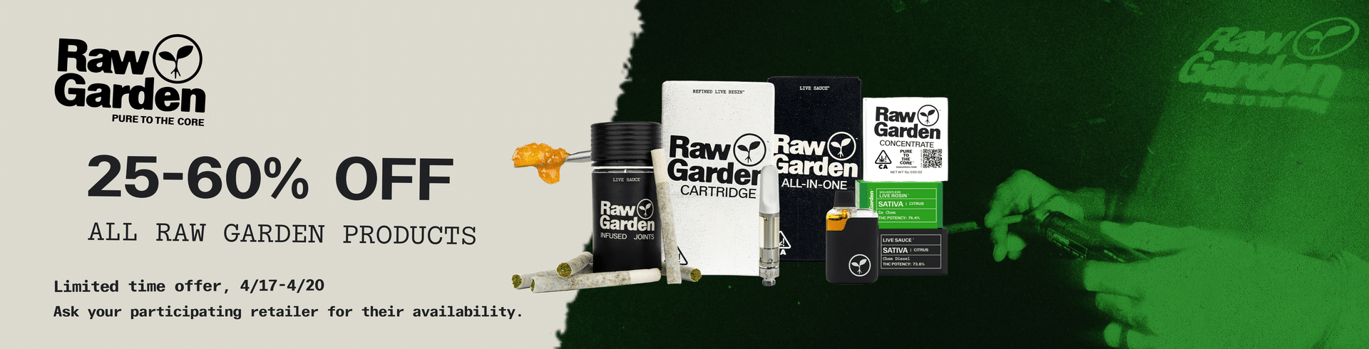 Raw Garden 4/20 Deals