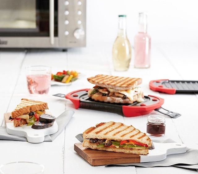 Microwave Sandwich Maker | Panini Press Sandwich Maker | Microwave Grill  Tray Crisper | Grill Fast and Dishwasher Safe