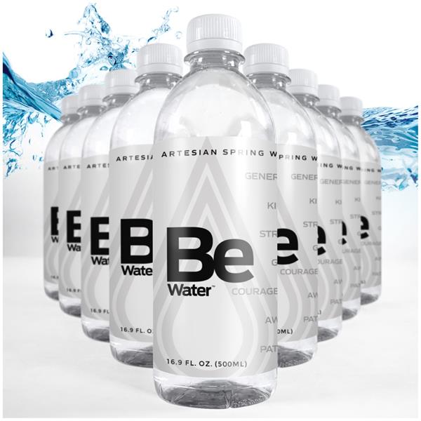 BE WATER - a premium artesian bottled water that supports total body health and wellness