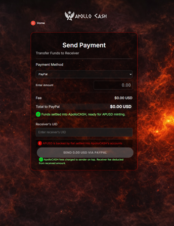 ApolloCASH Transaction 