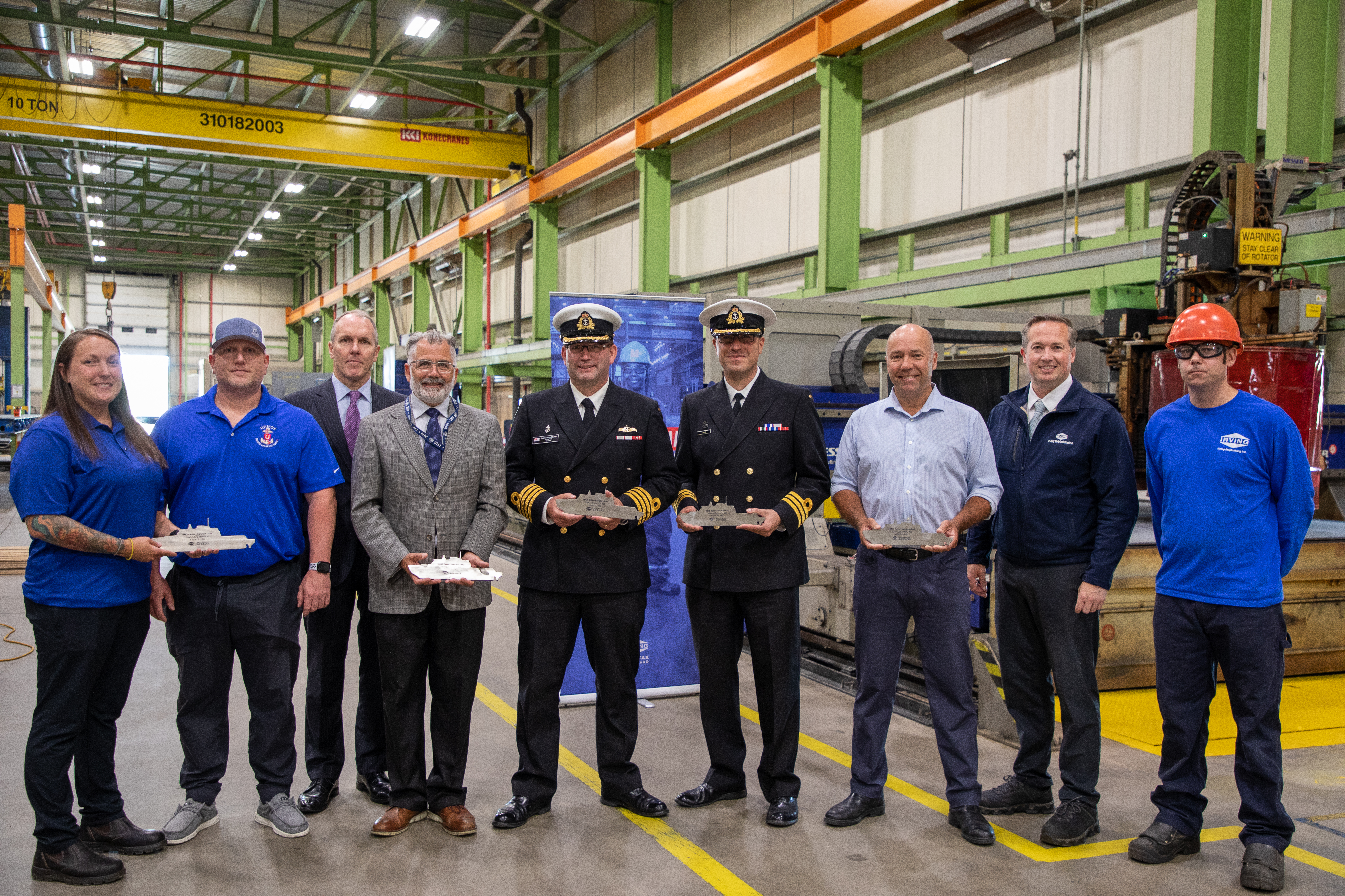 Lancement de la construction du sixième et dernier navire de patrouille extracôtier et de l’Arctique pour la Marine royale canadienne, le NCSM Robert Hampton Gray