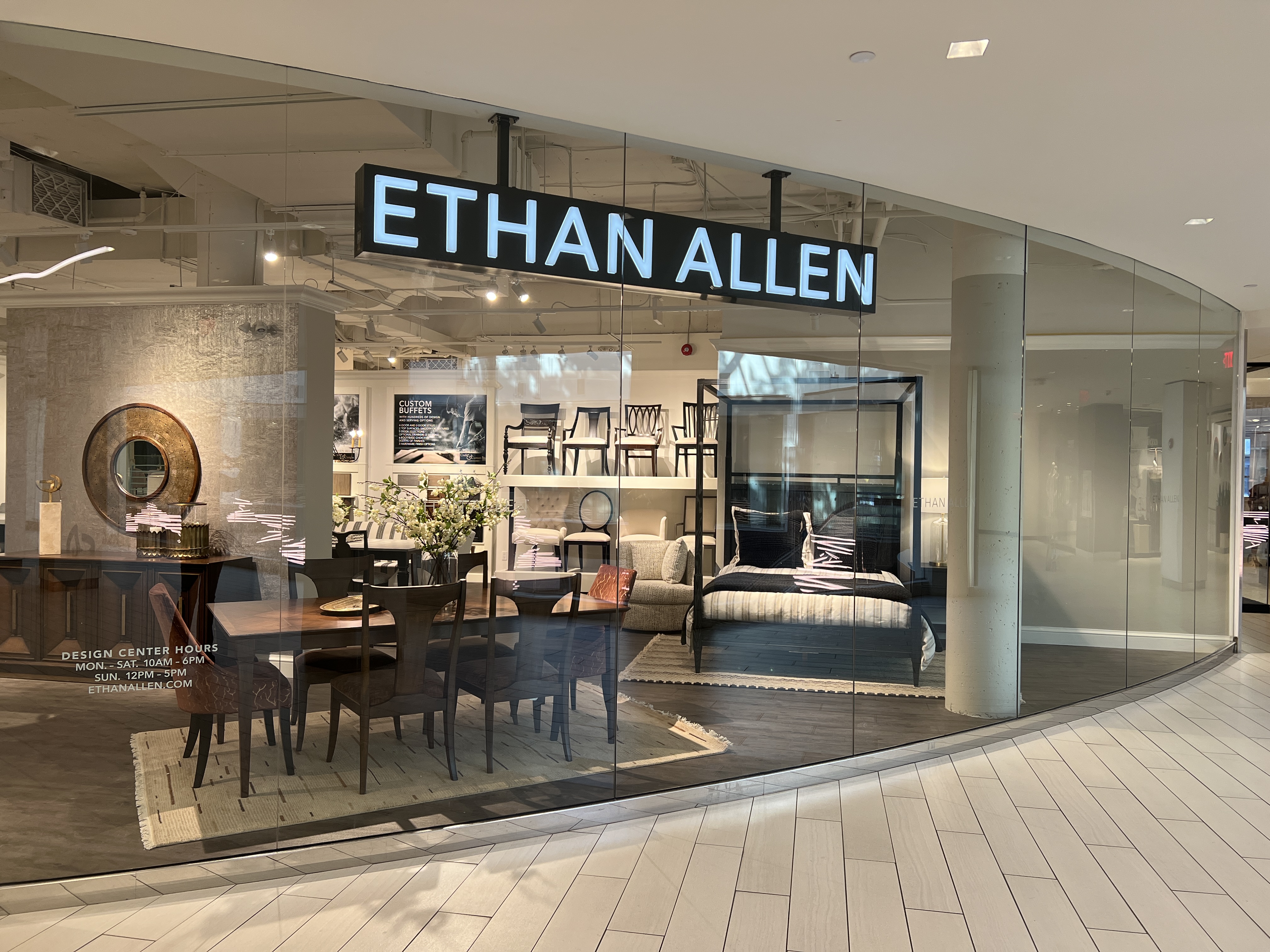 Ethan Allen's new Design Studio, located in Toronto's Yorkville Village shopping mall, is now open.