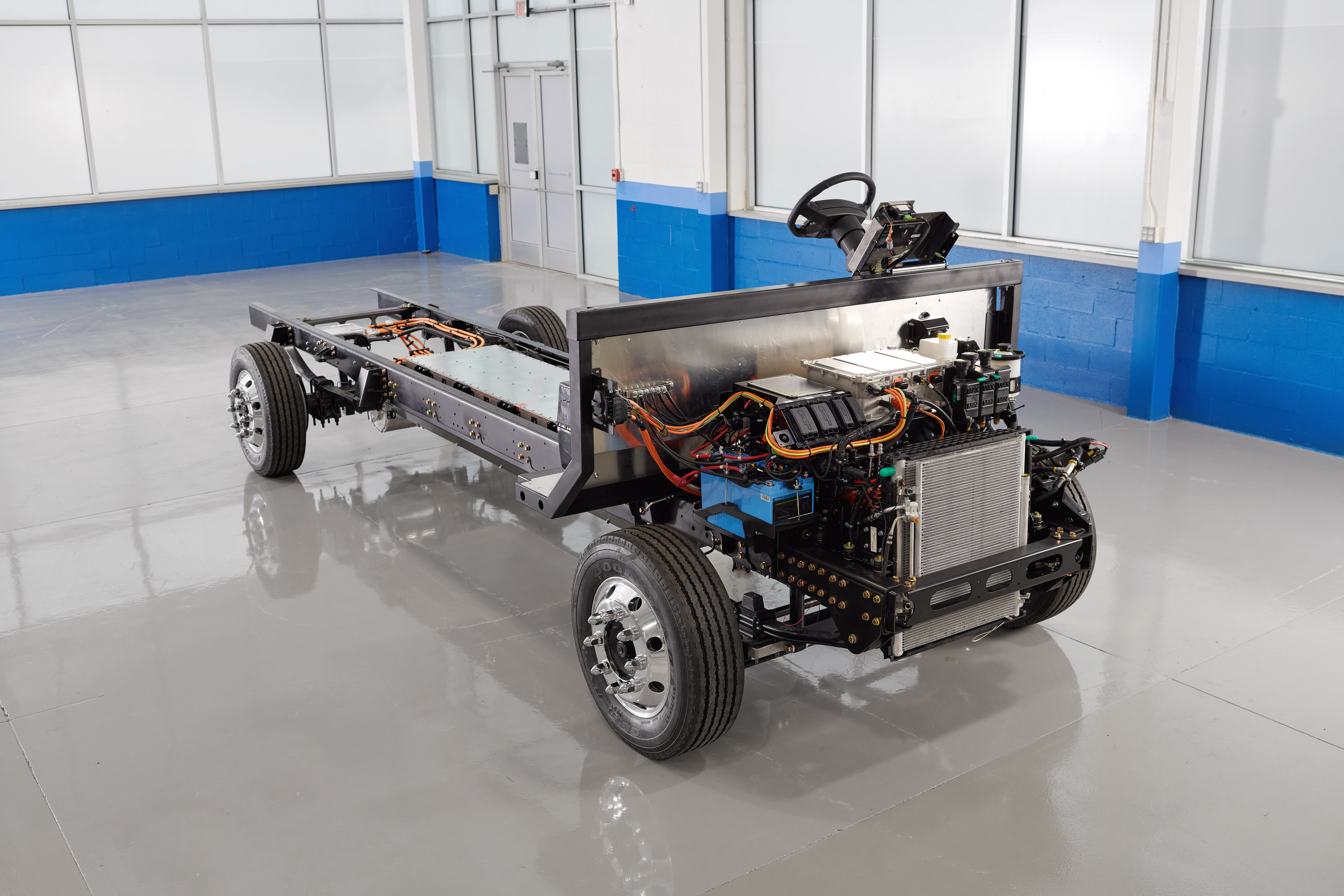 Blue Arc EV Chassis with Proterra battery system