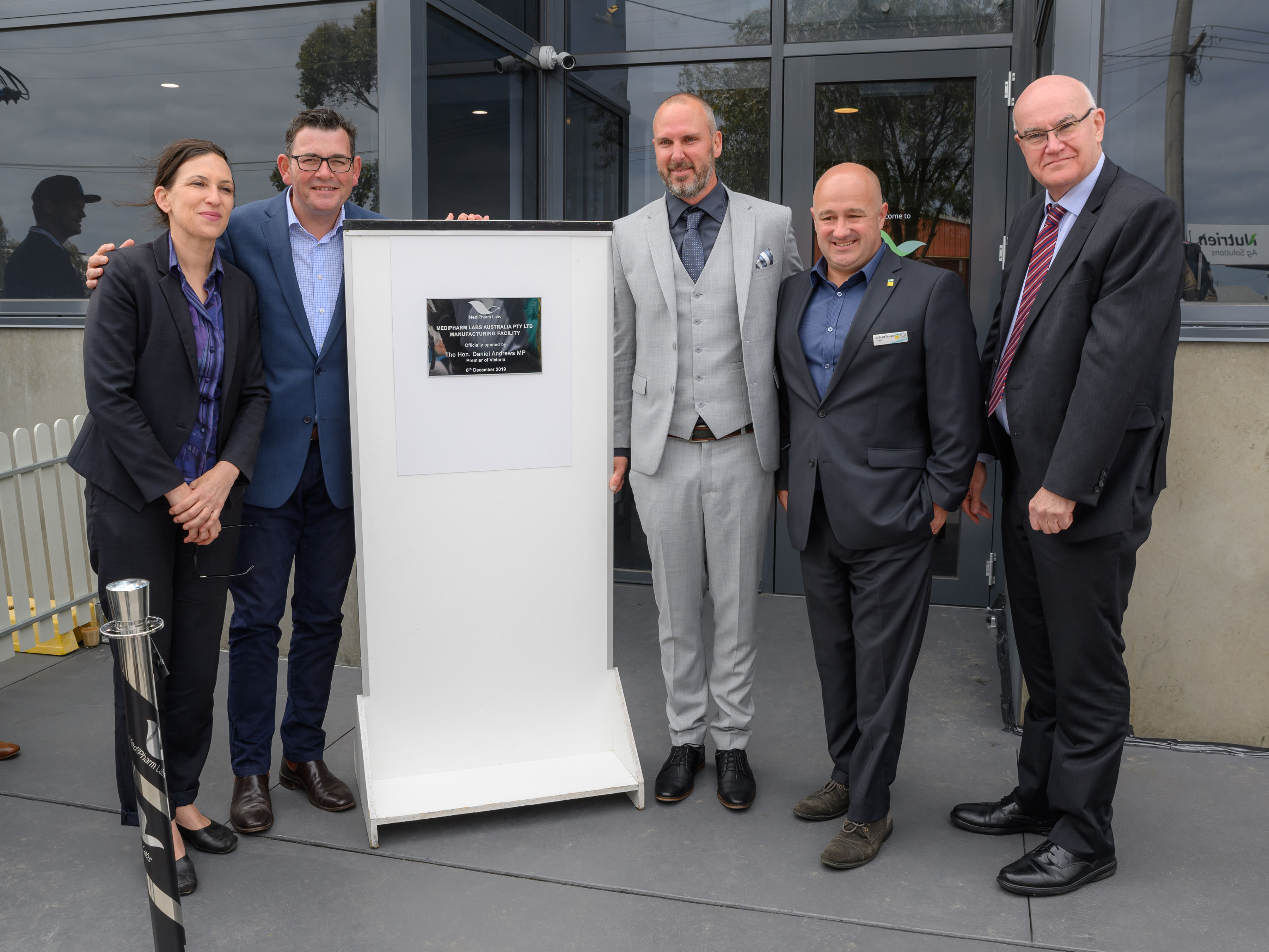 Plaque Unveiling - MediPharm Labs Australia