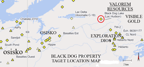 Image 2: Black Dog Property Target Location Map