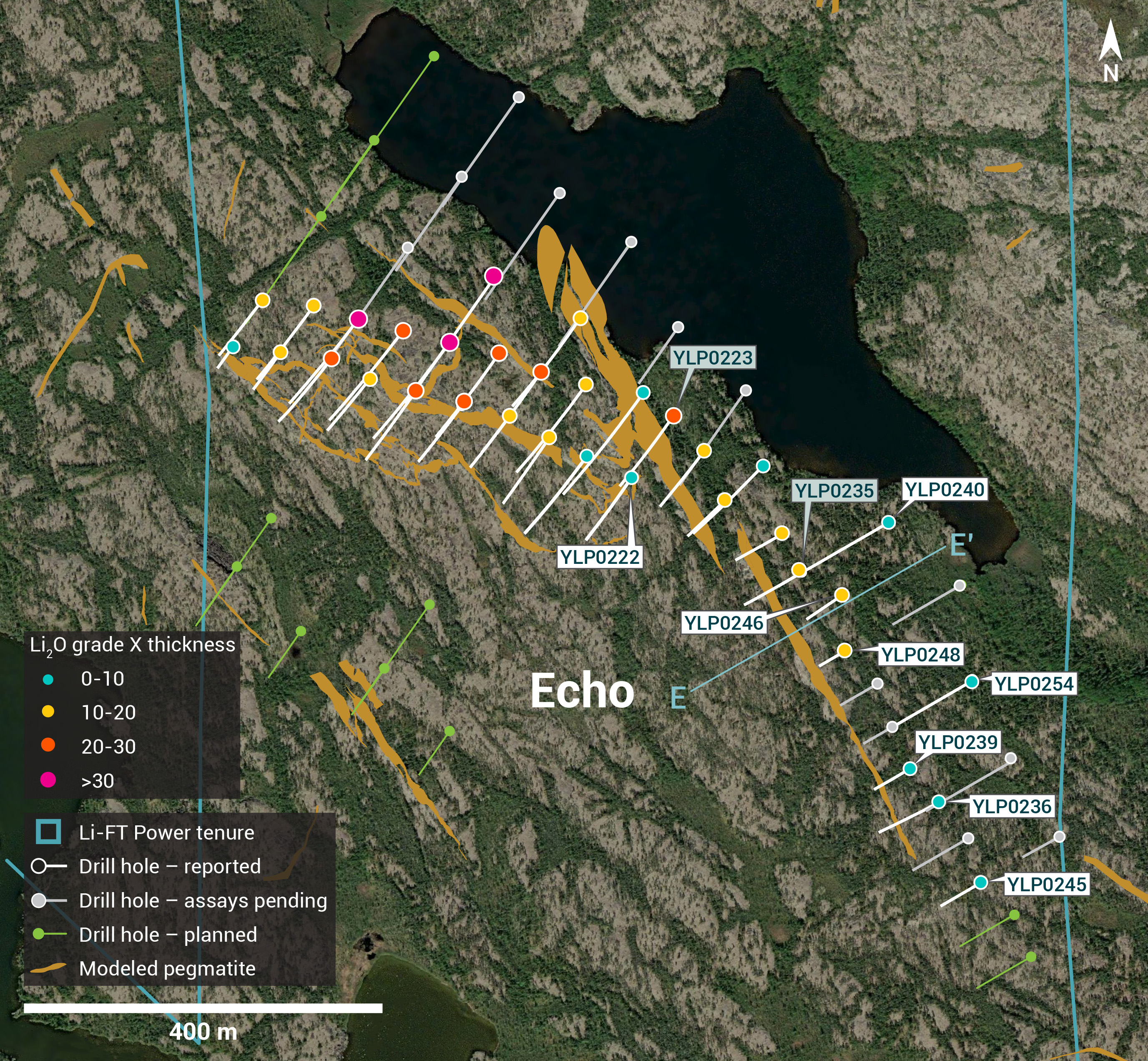 Individual Drill plans YK pegmatites NR31 Echo GT