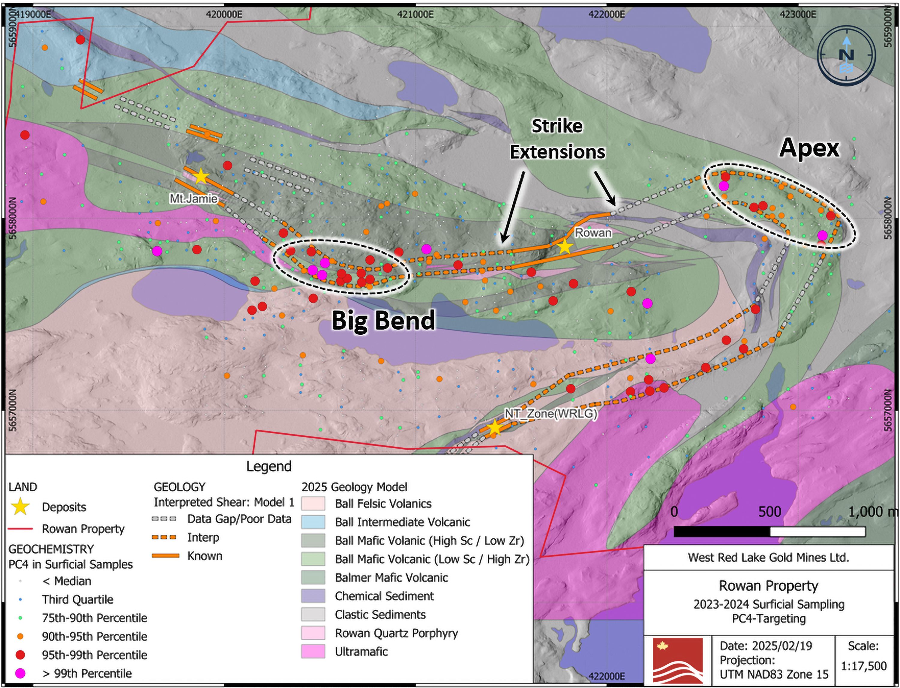 West Red Lake Gold Highlights New Exploration Targets at Rowan Property