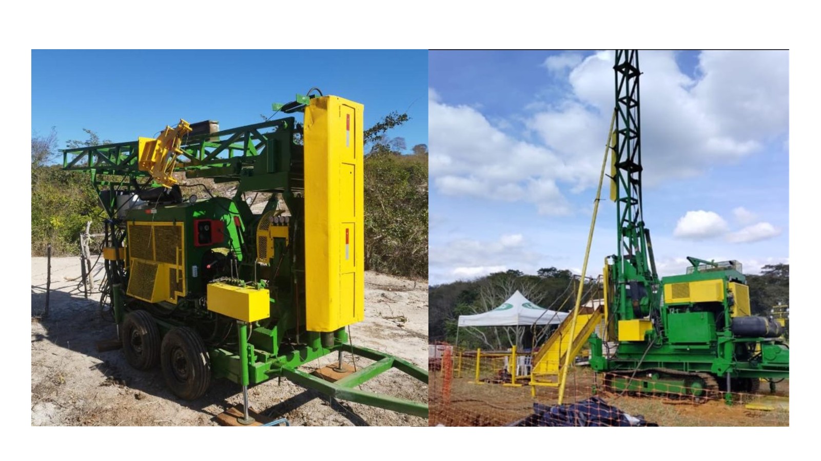 Figure 1 - Diamond Drill Rig being mobilized to GoldHaven’s Copeçal Gold Project.