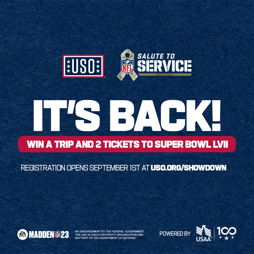 The USO and NFL Come Together for the Salute to Service