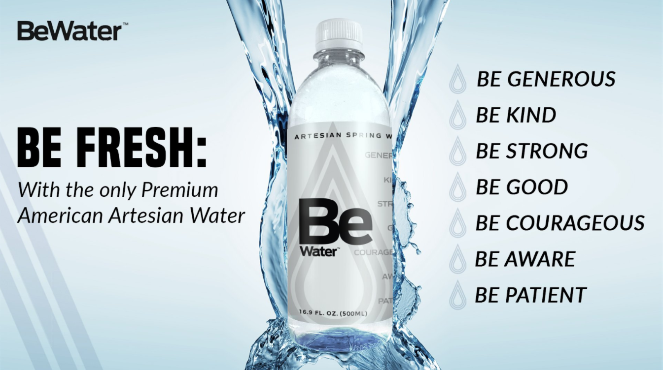 BE FRESH: With the only Premium American Artesian Water 